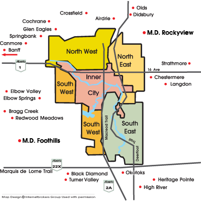 Calgary real estate maps, MLS® maps